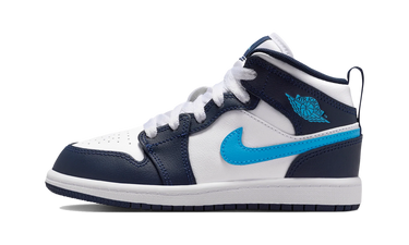 Air Jordan 1 Mid Obsidian Dark Powder Blue (PS) - DQ8424-404 - View 1 | Next Step