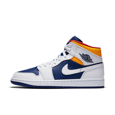 Air Jordan 1 Mid Royal Blue Laser Orange - 554724-131 - View 1 | Next Step