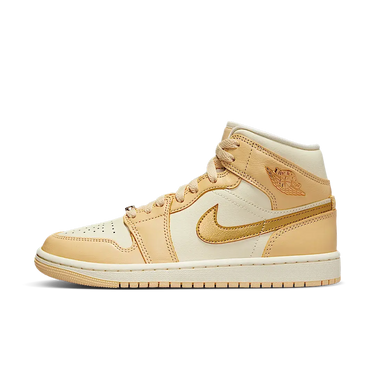 Air Jordan 1 Mid SE Pale Vanilla Metallic Gold - FB9892-200 - View 1 | Next Step