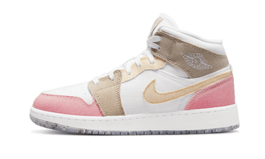 Air Jordan 1 Mid SE Pastel Vivid Green Grind (GS) - DJ0338 - View 1 | Next Step