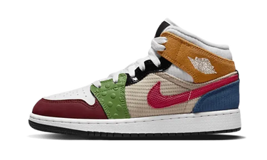Air Jordan 1 Mid SE Patchwork - DR6957-100 - View 1 | Next Step