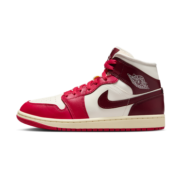 Air Jordan 1 Mid Sail Mystic Hibiscus | Next Step