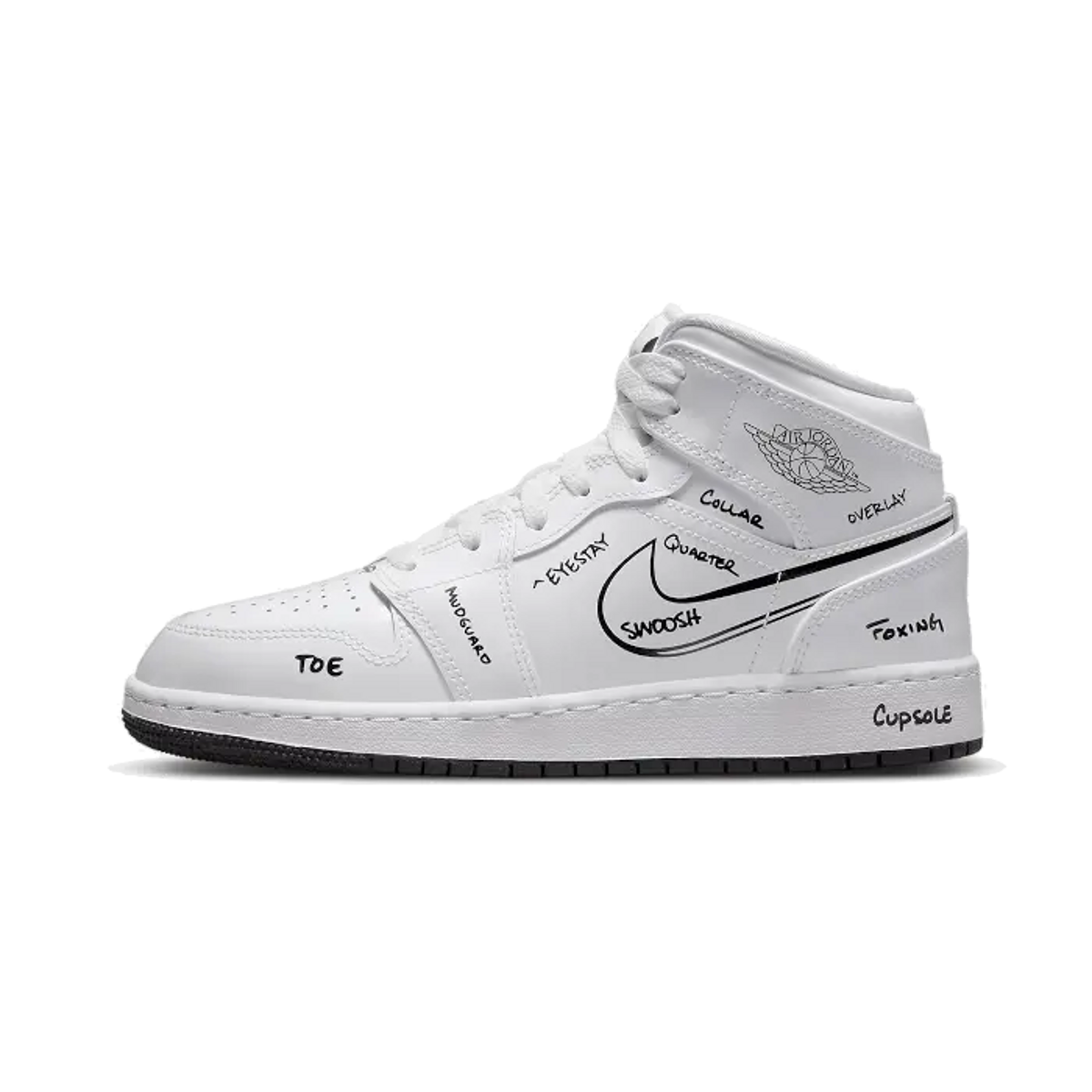 Air Jordan 1 Mid Schematic