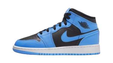 Air Jordan 1 Mid University Blue Black (GS) - DQ8423-401 - View 1 | Next Step