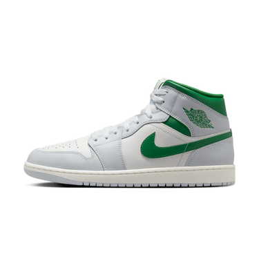 Air Jordan 1 Mid White Pure Platinum Pine Green - DQ8426-142 - View 1 | Next Step