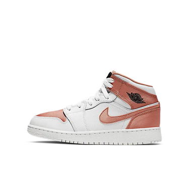 Air Jordan 1 Mid White Rose Gold - 555112-190 - View 1 | Next Step