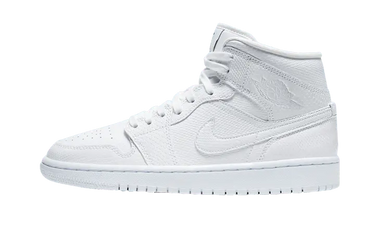 Air Jordan 1 Mid White Snakeskin - BQ6472-110 - View 1 | Next Step