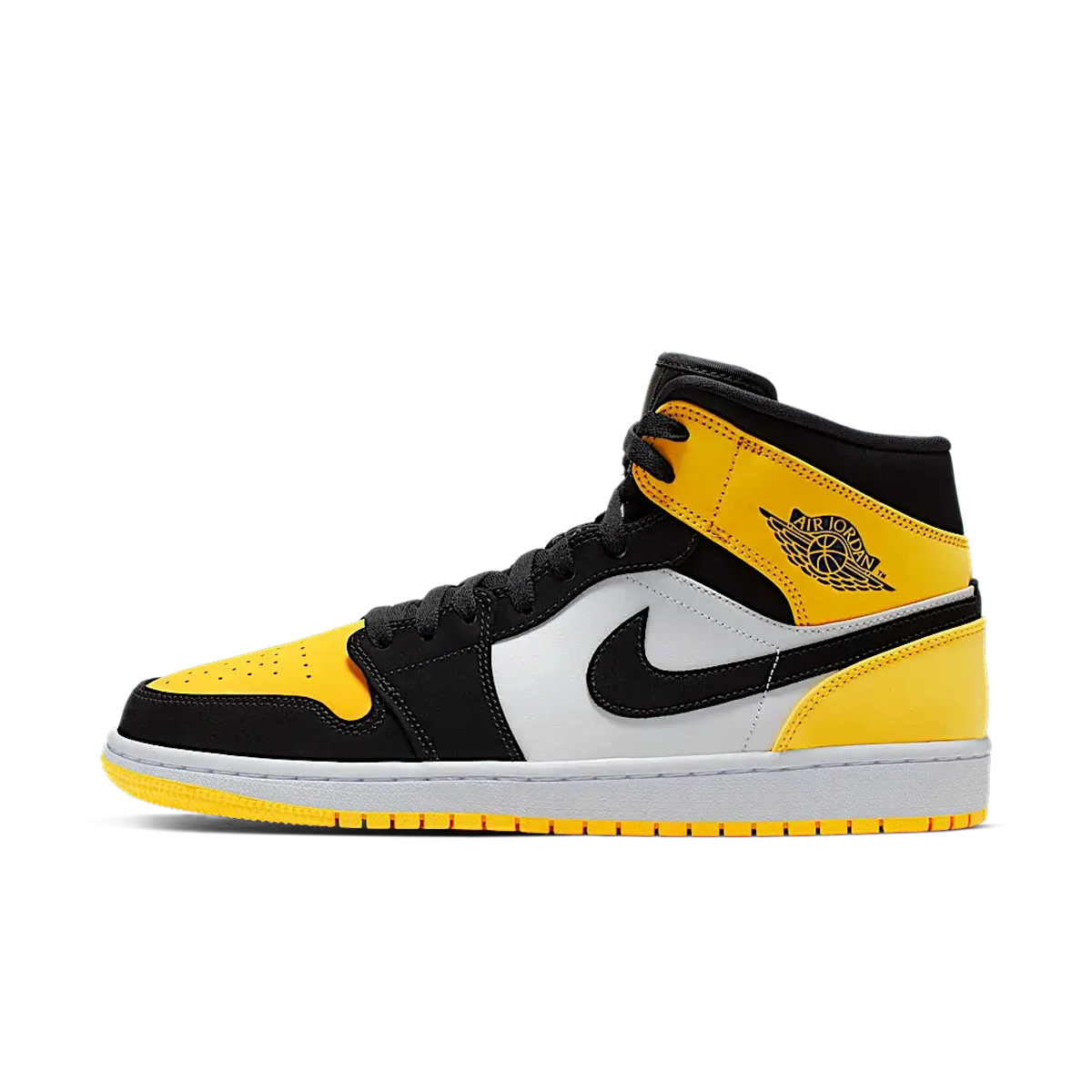 Air Jordan 1 Mid Yellow Toe Black