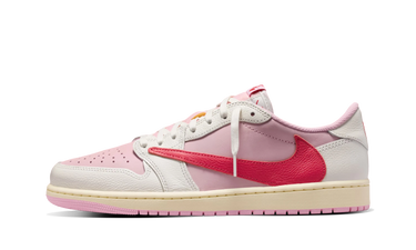 Air Jordan 1 Retro Low OG SP Travis Scott Sail Tropical Pink - IQ7604-101 - View 1 | Next Step
