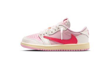 Air Jordan 1 Retro Low OG SP Travis Scott Sail Tropical Pink (PS) - IQ7605-101 - View 1 | Next Step