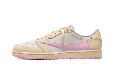 Air Jordan 1 Retro Low OG SP Travis Scott Shy Pink - IQ7604-100 - View 1 | Next Step