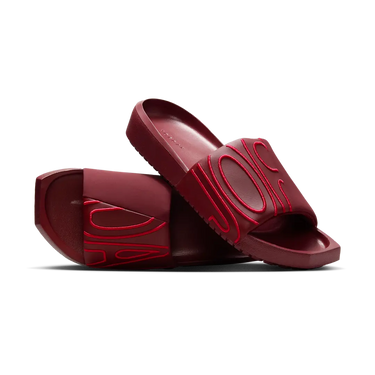 Air Jordan NOLA Slide Dark Team Red Hibiscus - CZ8027-603 - View 1 | Next Step