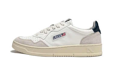 Autry Medalist Leather Low White Black Beige - AULW-LS21 - View 1 | Next Step