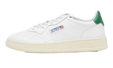Autry Medalist Leather Low White Green - AULM-LL20 - View 1 | Next Step