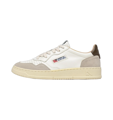 Autry Medalist Leather Low White Teak - AULM-LS15 - View 1 | Next Step
