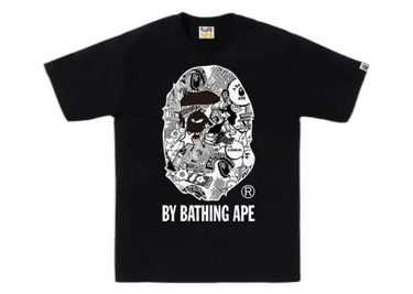 BAPE Comic Art Ape Head Tee Black - 1K30-110-318 - View 1 | Next Step
