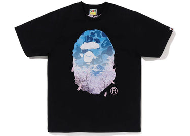 BAPE Sakura Photo Ape Head Tee (SS23) Black - 1J20-110-011 - View 1 | Next Step