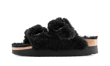 Birkenstock Arizona Big Buckle Shearling Black Gold - 1025901/1025920 - View 1 | Next Step