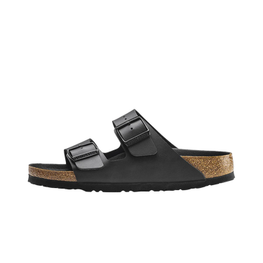Birkenstock Arizona Birko Flor Black Black Foot Bed | Next Step