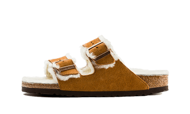 Birkenstock Arizona Shearling Suede Mink - 1001128/1001135 - View 1 | Next Step