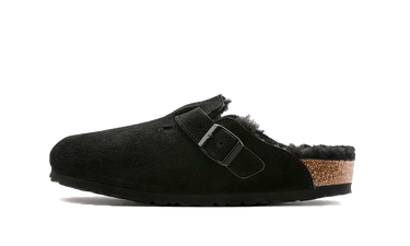 Birkenstock Boston Shearling Suede Black - 0259881/0259883 - View 1 | Next Step