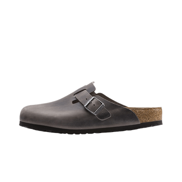 Birkenstock Boston Soft Footbed Oiled Leather Iron Grey - 1013255/1013256 - View 1 | Next Step