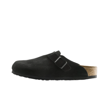 Birkenstock Boston Soft Footbed Suede Black | Next Step