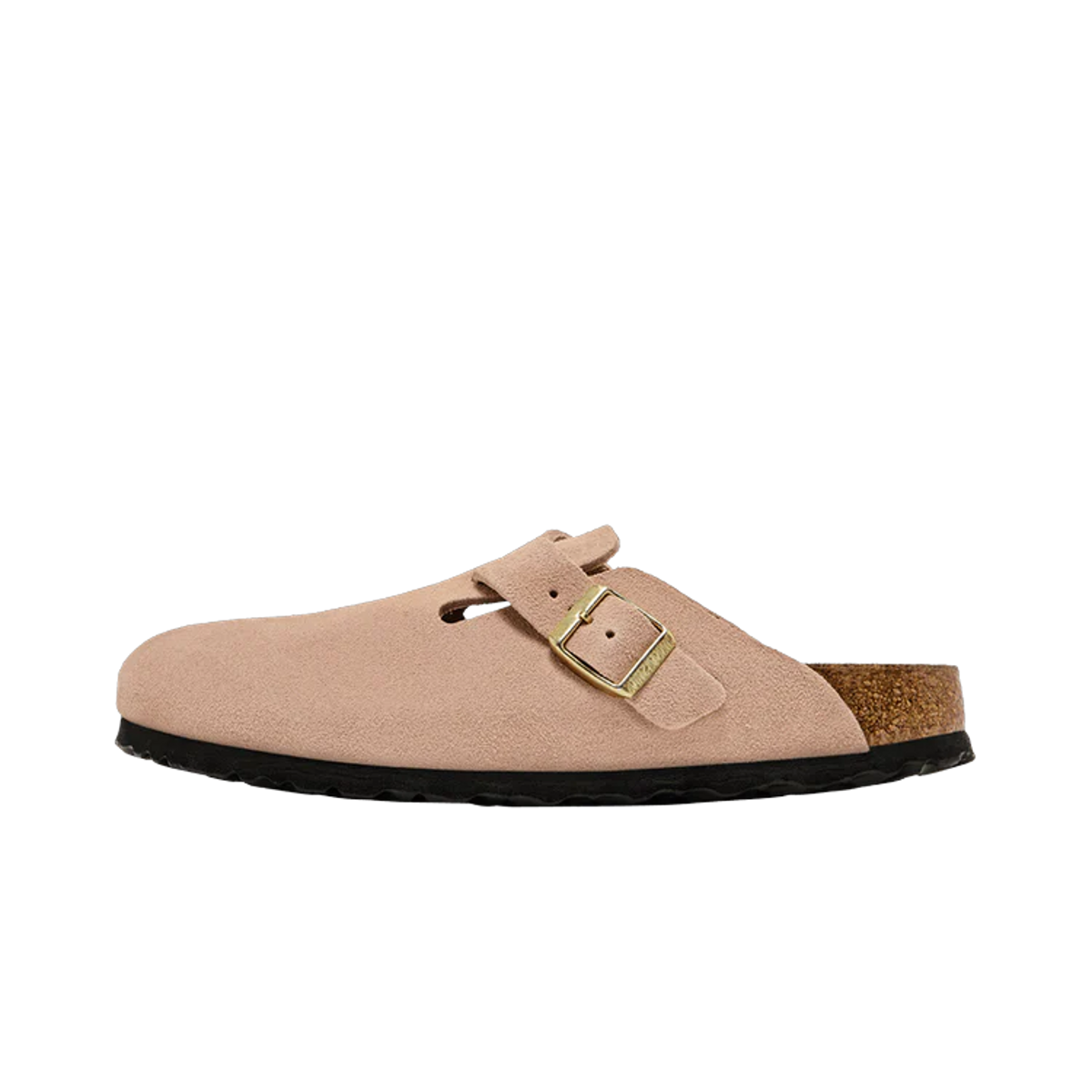 Birkenstock Boston Soft Footbed Suede Stone Coin