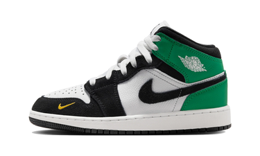 Air Jordan 1 Mid SE Summit White/Lucky Green/University Gold/Black