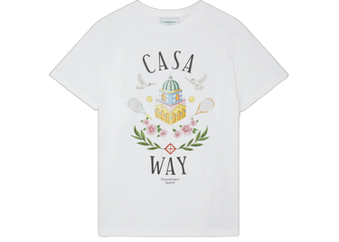 Casablanca Casa Way T-shirt White - MF23JTS00114 - View 1 | Next Step