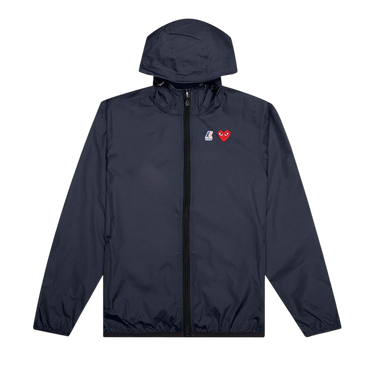 Comme des Garçons PLAY x K Way Full Zip Jacket Navy - AZ-J501-051-1 - View 1 | Next Step
