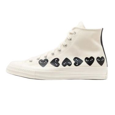 Converse Chuck Taylor All Star 70 Hi Comme des Garcons PLAY Multi-Heart Milk | Next Step
