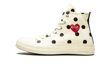 Converse Chuck Taylor All Star 70 Hi Comme des Garcons PLAY Polka Dot White | Next Step