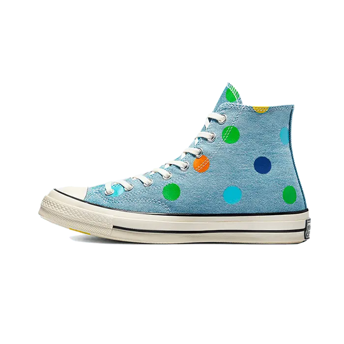 Converse Chuck Taylor All Star 70 Hi Golf Wang Denim Polka Dots
