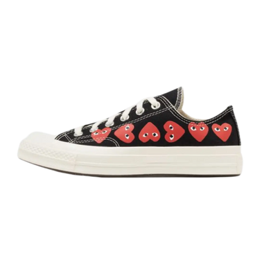 Converse Chuck Taylor All Star 70 Ox Comme des Garcons PLAY Multi-Heart Black - A08149C/AZ-K126-001-1 - View 1 | Next Step