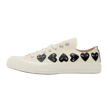 Converse Chuck Taylor All Star 70 Ox Comme des Garcons PLAY Multi-Heart Milk - A08150C/AZ-K126-001-2 - View 1 | Next Step