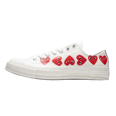 Converse Chuck Taylor All Star 70 Ox Comme des Garcons PLAY Multi-Heart White - 162975C - View 1 | Next Step