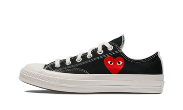 Converse Chuck Taylor All Star 70 Ox Comme des Garcons PLAY Single Heart Black - A08804C / AZ-K128-001-1 - View 1 | Next Step