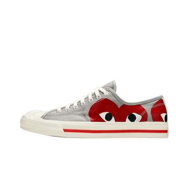Converse Jack Purcell Comme des Garcons PLAY Grey Red | Next Step