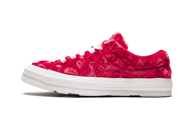 Converse One Star Ox Golf le Fleur TTC Quilted Velvet Barbados Cherry - 165598C - View 1 | Next Step