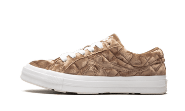 Converse One Star Ox Golf le Fleur TTC Quilted Velvet Brown Sugar - 165599C - View 1 | Next Step