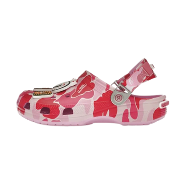 Crocs Classic Clog A Bathing Ape ABC Camo Pink - 209627-6I2 - View 1 | Next Step