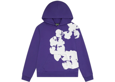 Denim Tears Big Cotton Wreath Hoodie Purple - denim-tears-big-cotton-wreath-sweatshirt-purple - View 1 | Next Step