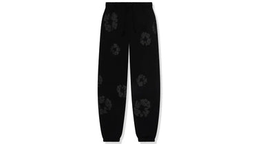 Denim Tears Cotton Wreath Sweatpants Black Monochrome - DTCWSBM - View 1 | Next Step