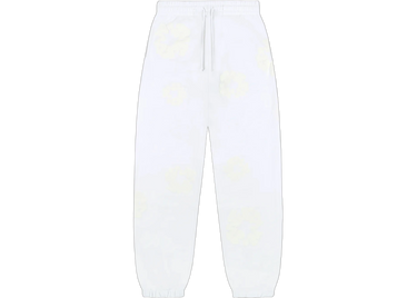 Denim Tears Mono Cotton Wreath Sweatpants White - SS24CP0021 - View 1 | Next Step