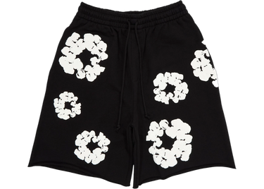 Denim Tears The Cotton Wreath Shorts Black - 402-010-30 - View 1 | Next Step