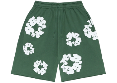 Denim Tears The Cotton Wreath Shorts Green - 402-060-30 - View 1 | Next Step
