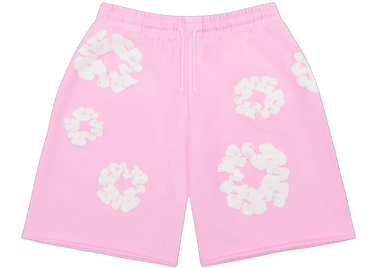 Denim Tears The Cotton Wreath Shorts Powder Pink - FW24BRS0011 - View 1 | Next Step