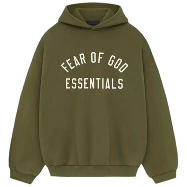 Fear of God Essentials FW24 Back to School Fleece Hoodie Military - FW24 - View 1 | Next Step
