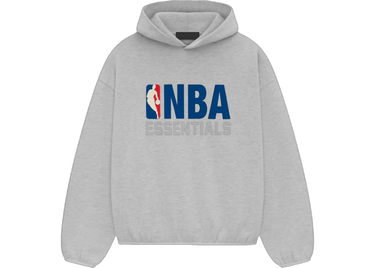 Fear of God Essentials FW24 NBA Hoodie Light Heather Grey | Next Step